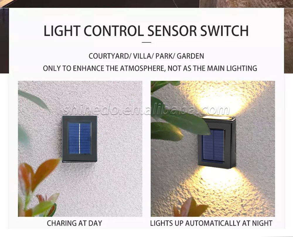 Ip65 Waterproof Solar Outdoor Lights Outside Solar Deck Light Wall light