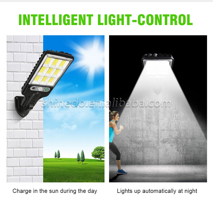 Factory Directly IP65 Sensor Outdoor Solar street Light Led Light With Remote Control