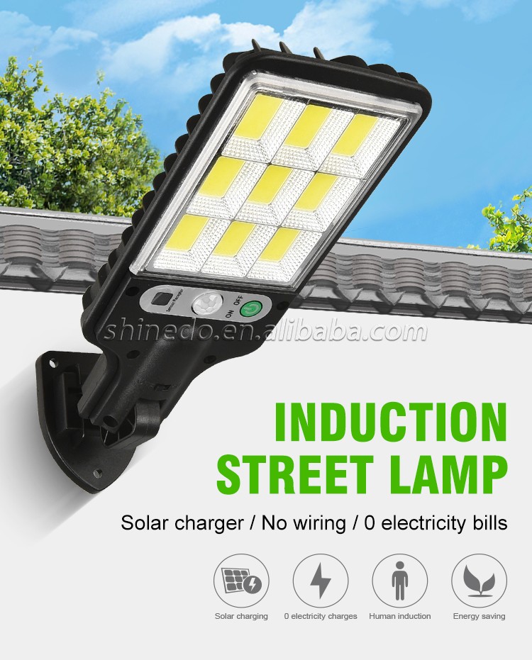 Factory Directly IP65 Sensor Outdoor Solar street Light Led Light With Remote Control