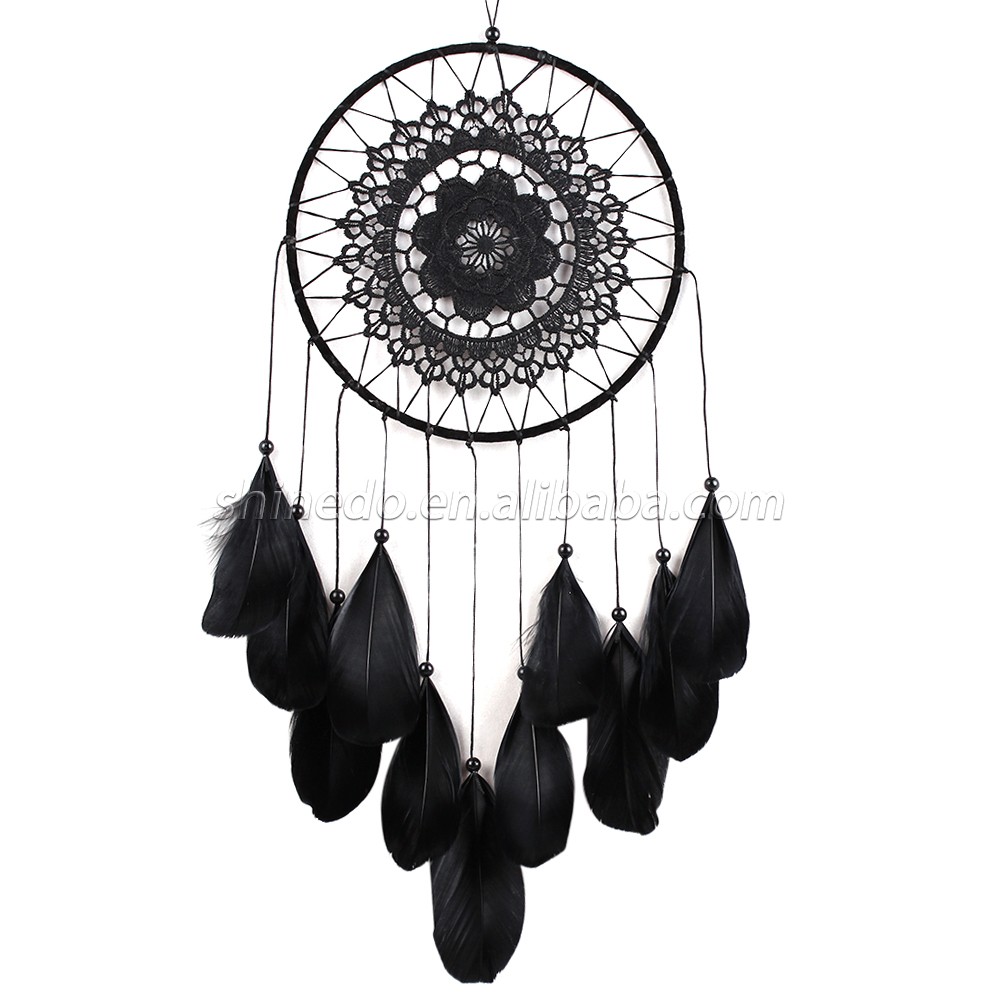 With a sense of senior five ring net feather fashion home decoration dream catcher SD-SW182