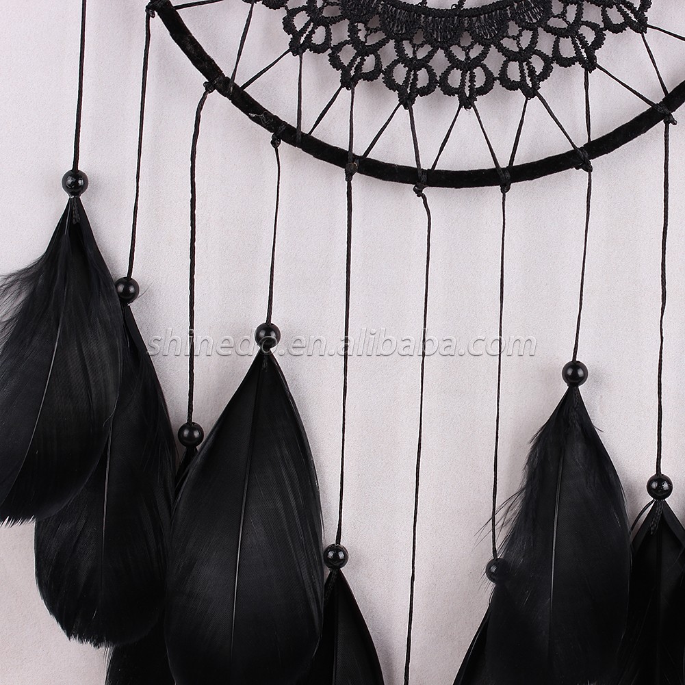 With a sense of senior five ring net feather fashion home decoration dream catcher SD-SW182