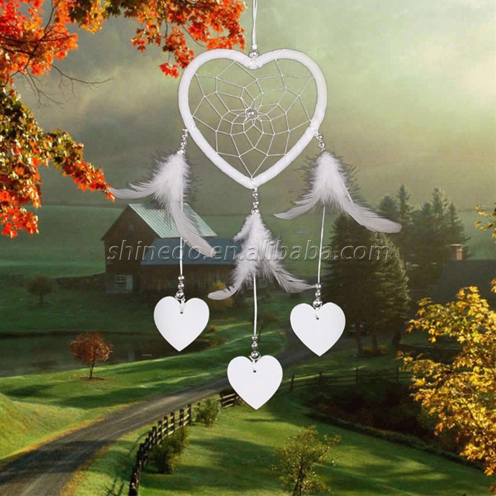 Heart-shaped handmade dream catcher wedding party gift SD-SW186