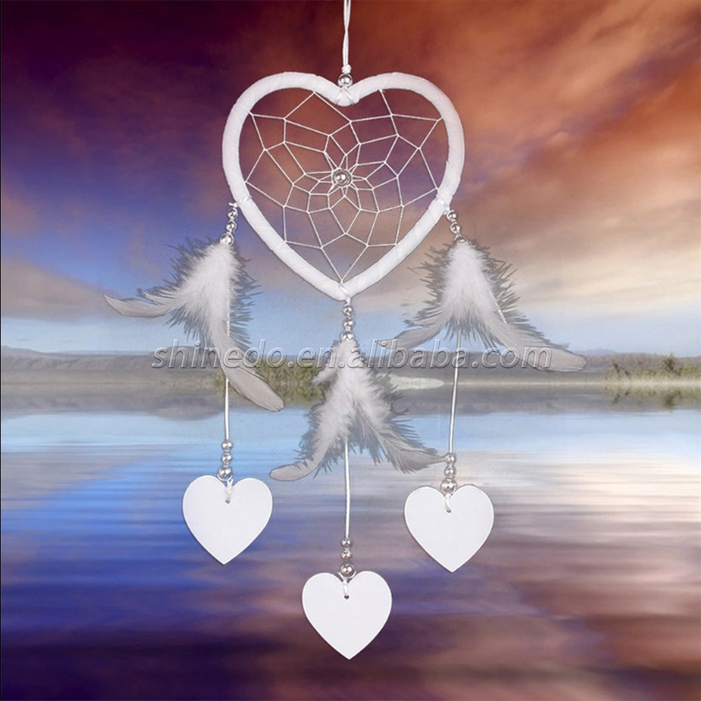 Heart-shaped handmade dream catcher wedding party gift SD-SW186