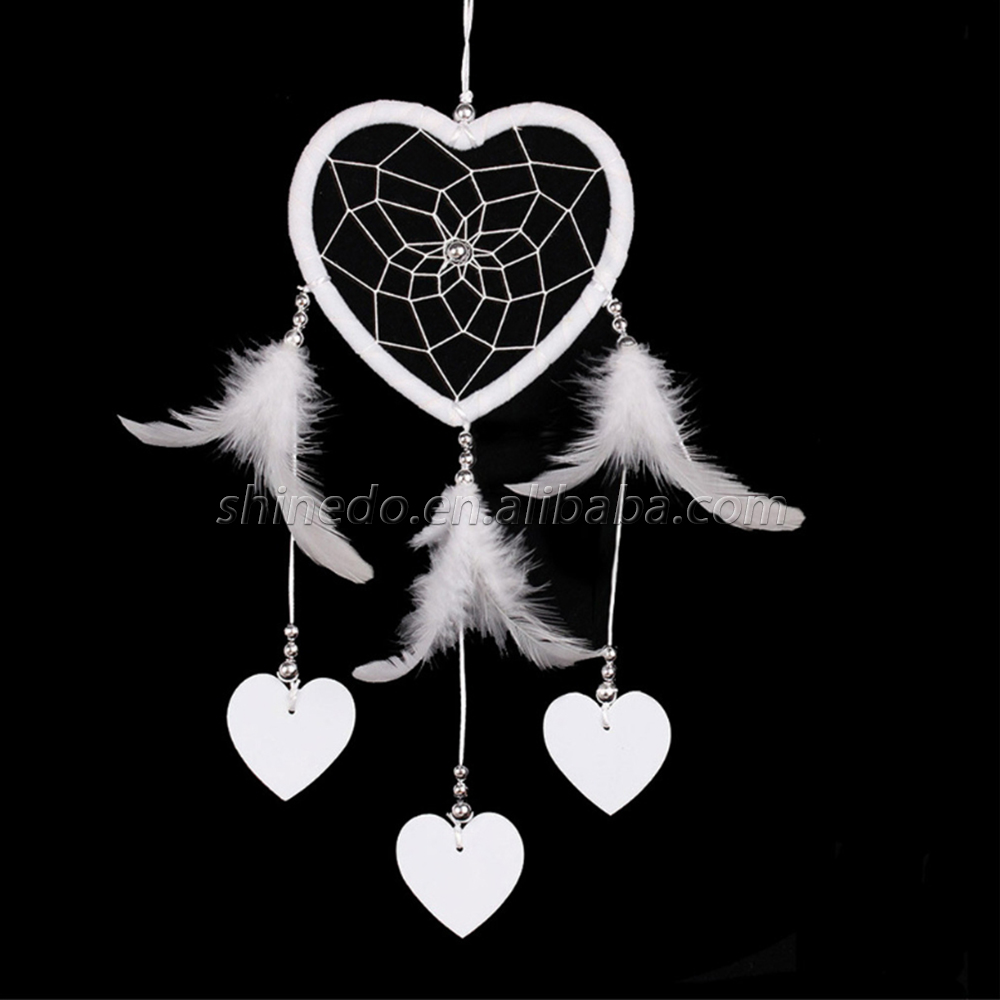 Heart-shaped handmade dream catcher wedding party gift SD-SW186