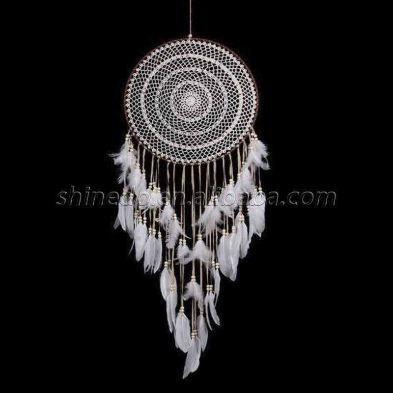 Hand-made large white dream catchers for indoor hanging SD-SW190