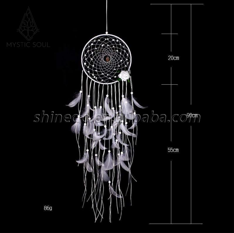 LED hand-crafted tassel feather dream catchers light up the room at night SD-SW194