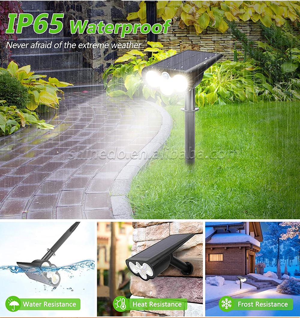 Adjustable Solar Spotlight Solar Garden Light IP65 Super Bright Landscape Wall Light Outdoor Light Solar Lamp SD-SSE173