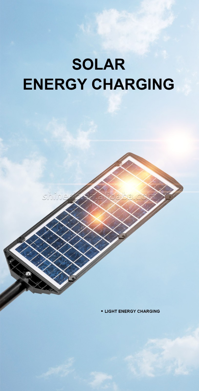 Powerful solar street light 504 LED yard Solar panel motion sensor waterproof solar wall light SD-SSE186