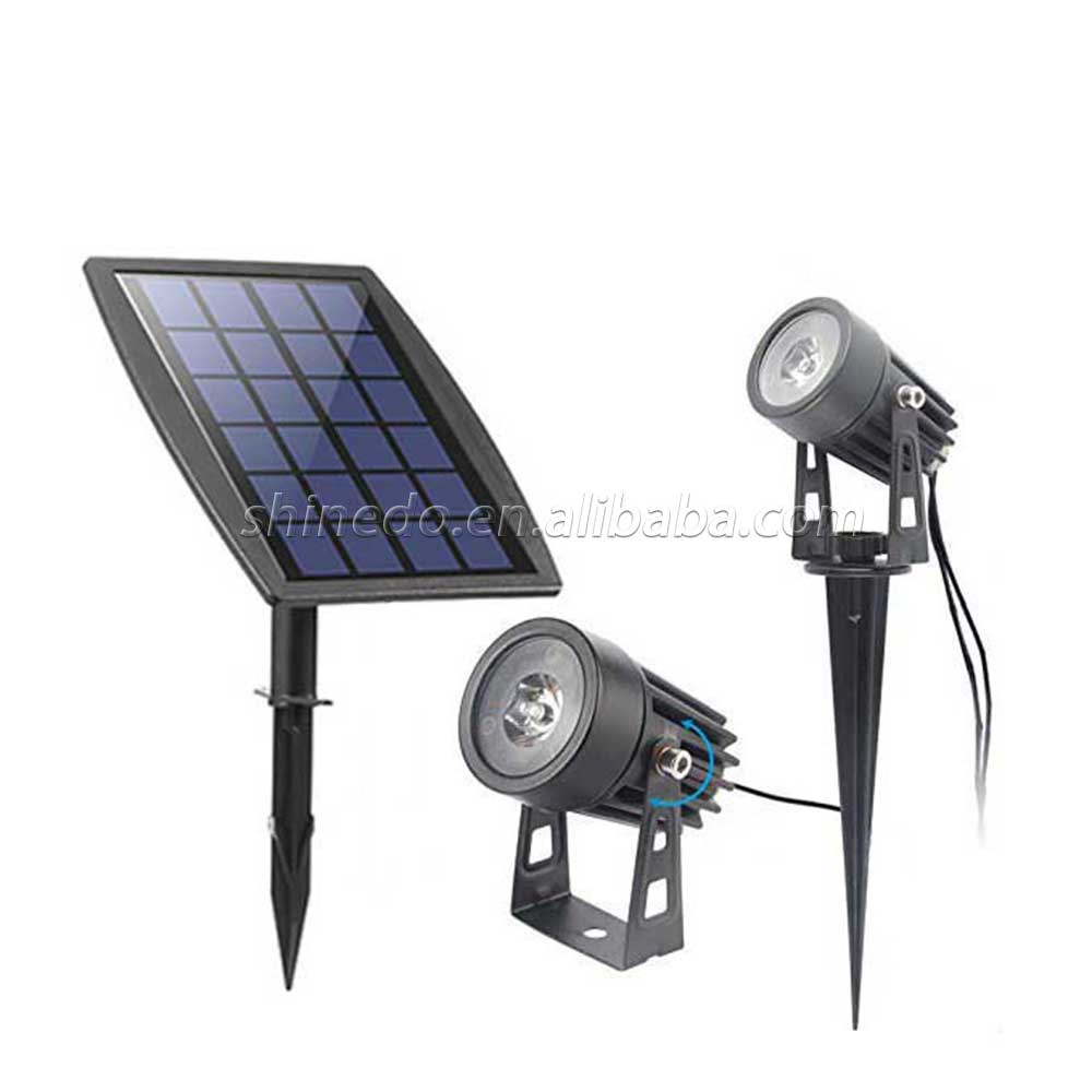 Outdoor 4 Led Lamp Spotlight Aluminum Solar Garden Light Kits SD-SL175