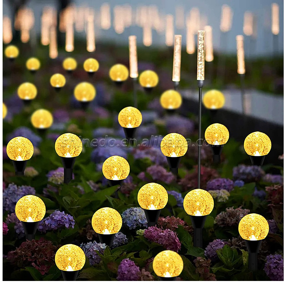 20 Led 22.15 ft Waterproof Stake Mini Crystal Bubble Decorative Solar Outdoor Fairy Lights with 8 Modes 1 buyer SD-SSL097