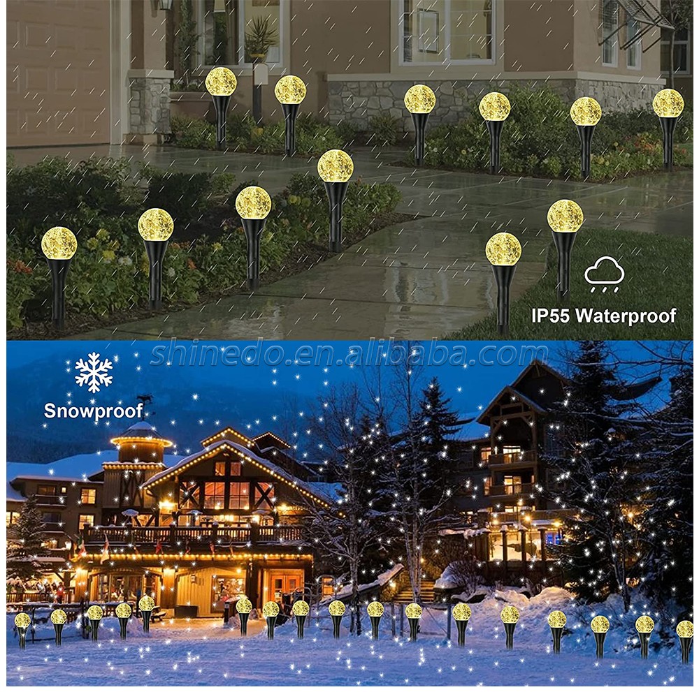 20 Led 22.15 ft Waterproof Stake Mini Crystal Bubble Decorative Solar Outdoor Fairy Lights with 8 Modes 1 buyer SD-SSL097