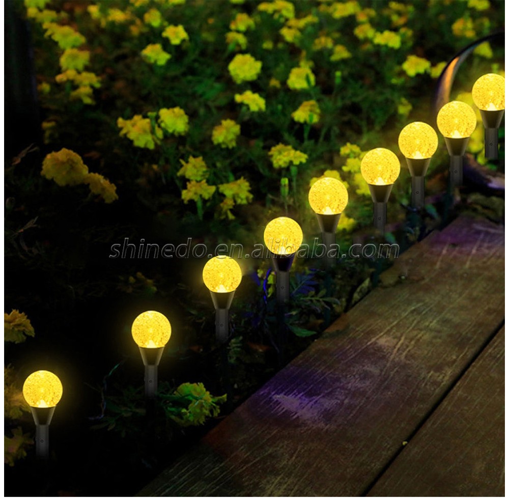 20 Led 22.15 ft Waterproof Stake Mini Crystal Bubble Decorative Solar Outdoor Fairy Lights with 8 Modes 1 buyer SD-SSL097