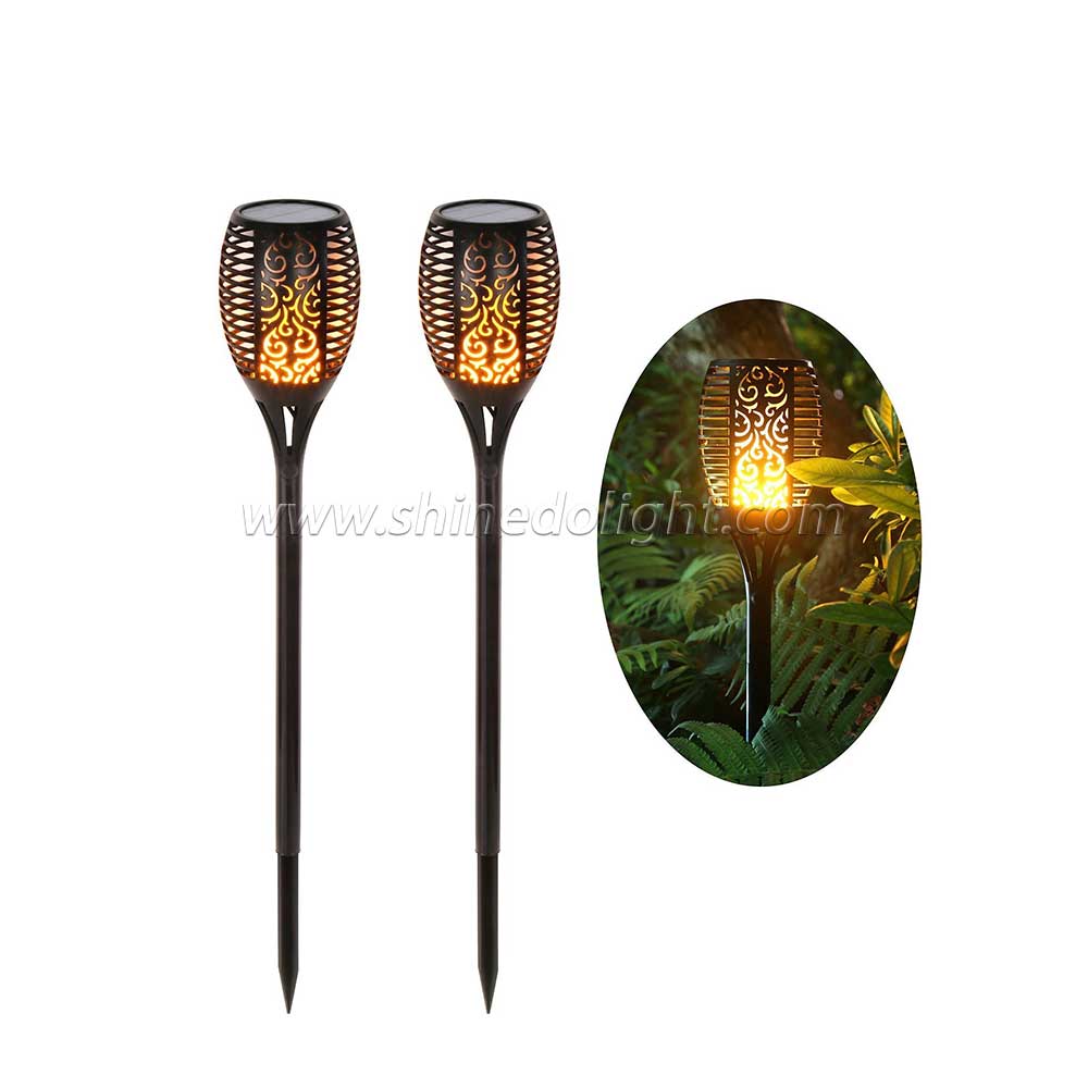 Waterproof Three Modes 96LED Solar Fire Flickering Flame lamp Garden Torch Light SD-SL092