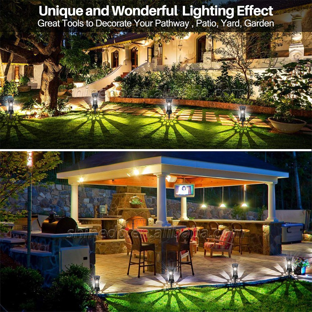 Outdoor Garden Lawn Light Solar LED Projection Light Villa Courtyard Pathway Park Landscape Decoration Lamp SD-SL969