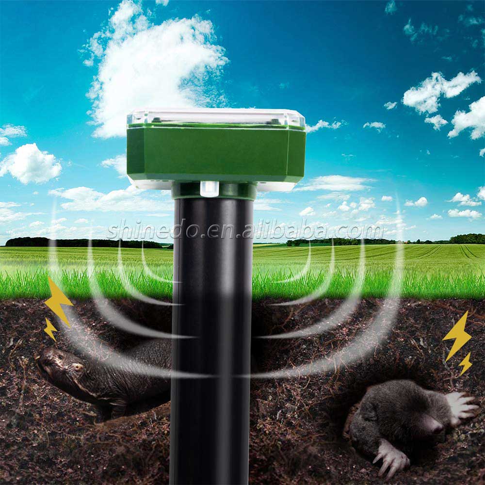 EPA Approve Newest Garden Gopher Snake Repellent Sonic Solar Powered Mole Repeller with Ultrasonic Wave SD-SL080A