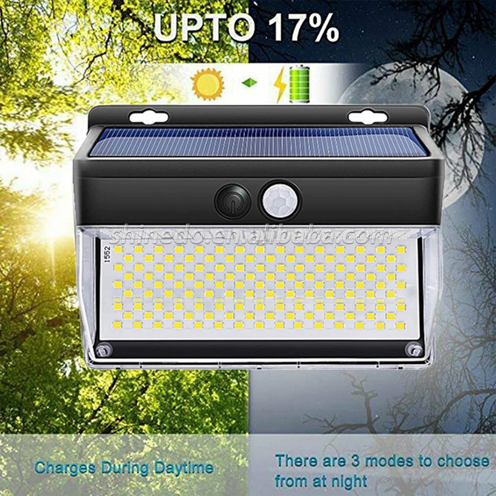 262 LED Solar Motion Sensor Lights Outdoor Super Bright 270 degrees High Illumination for Garden Yard Carbarn SD-SSE53