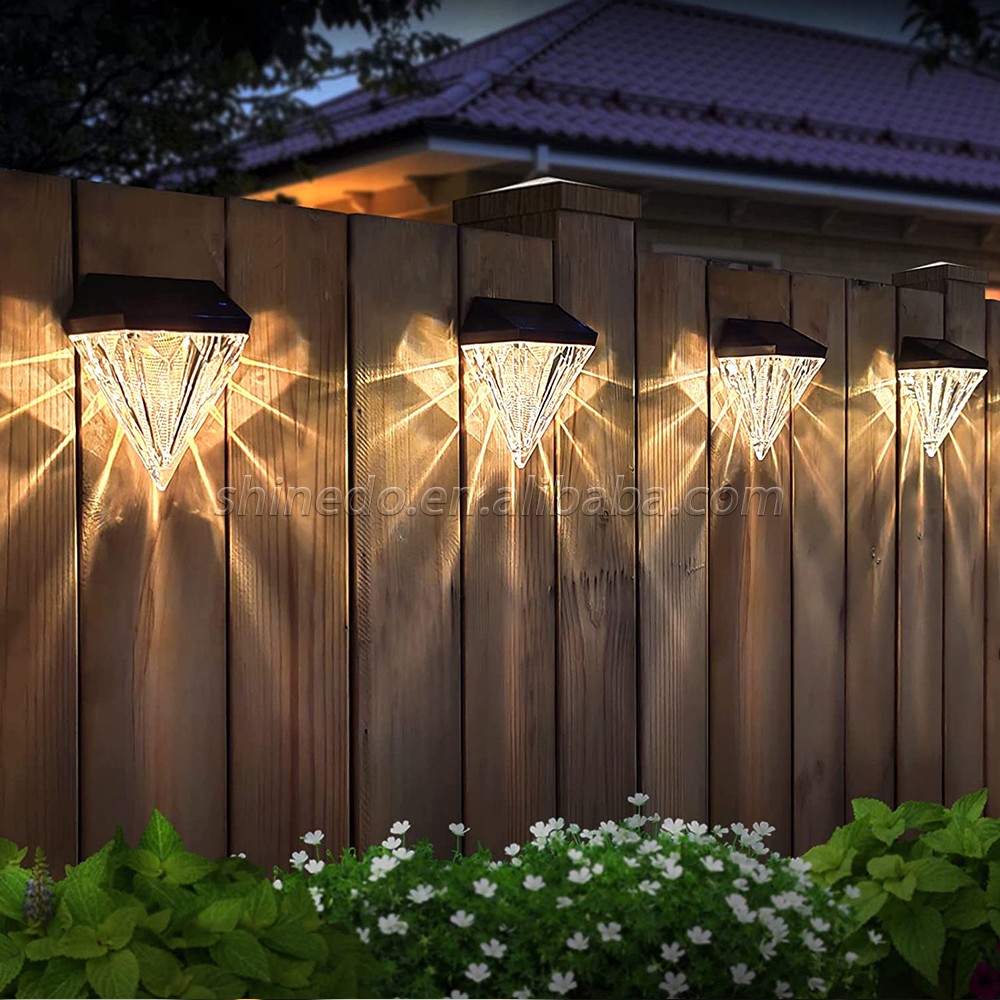 Solar Fence LED Lights Outdoor Garden Fence Decoration Solar Wall Light Porch Stair Light SD-SL818