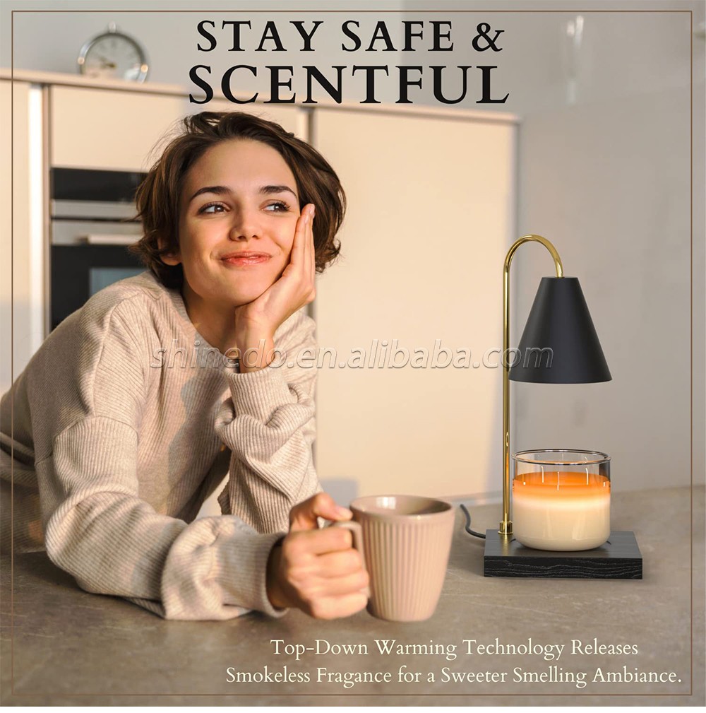 Electric Fragrance Candle lamp Metal Oil Burner Aromatherapy Lamps Christmas gift Table Lamp SD-SL1032