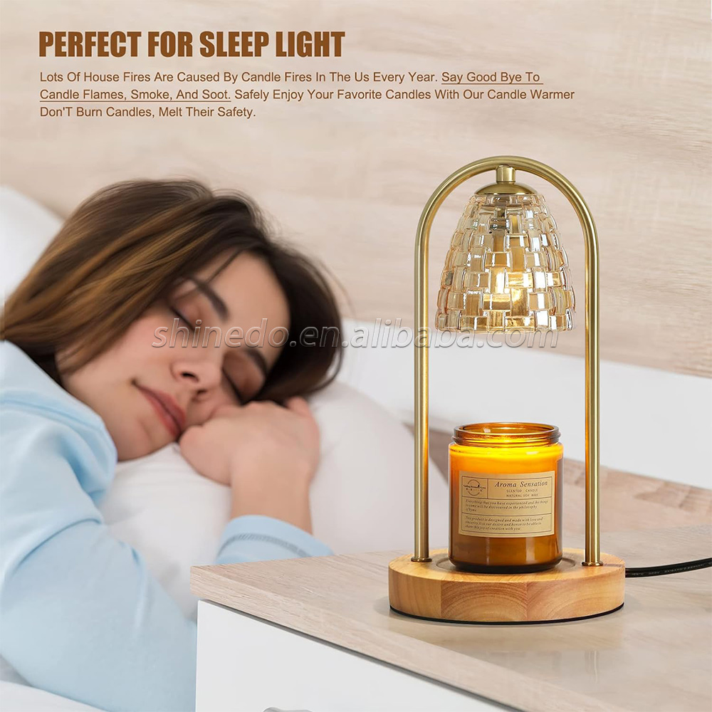 No Flame Electric Dimmable Candle Warmer Candle Heating Lamp Creative Aromatherapy Room SD-SL1146 Table Bedside Decor