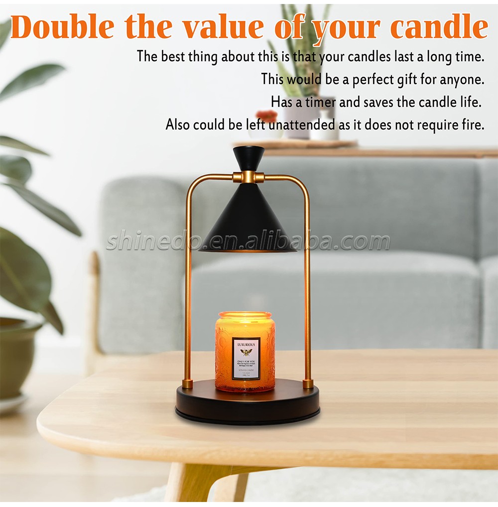 Timer Switch Candle Warmer Lantern Candle Melting Waxing Burner Aromatherapy Table Lamp SD-SL1196