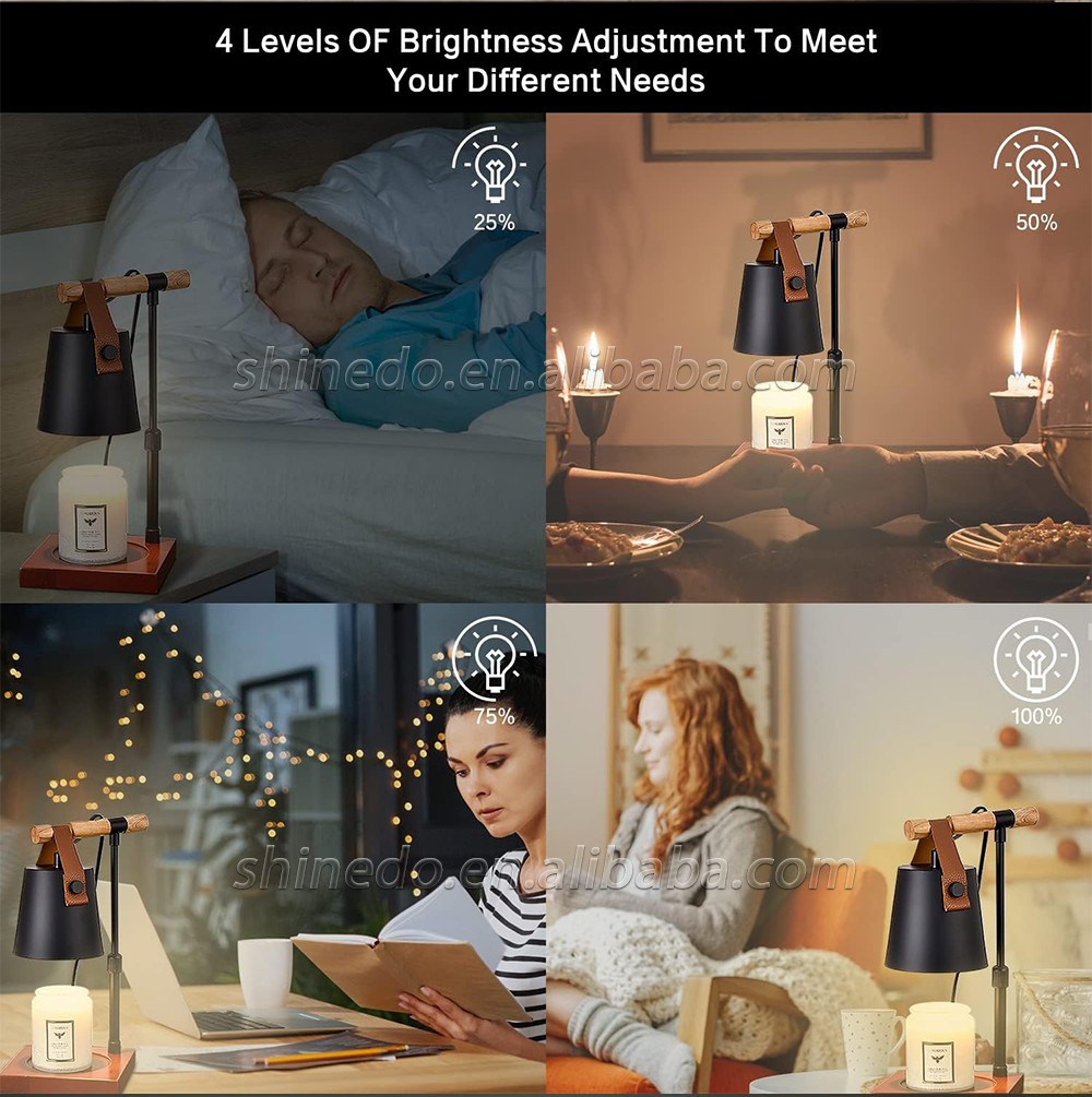 Lamp Candle Melting Wax Aromatherapy Table Lamp Dimmable Desk Beside Warmer Light SD-SL1179