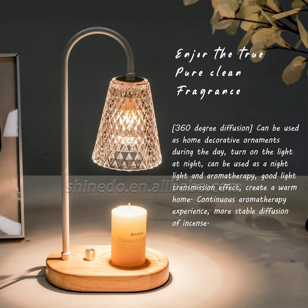 Candle Warmer Electric Lamp Lantern Candle Melting Waxing Burner Aromatherapy Lamp Table Lamp For Spa Club SD-SL1111