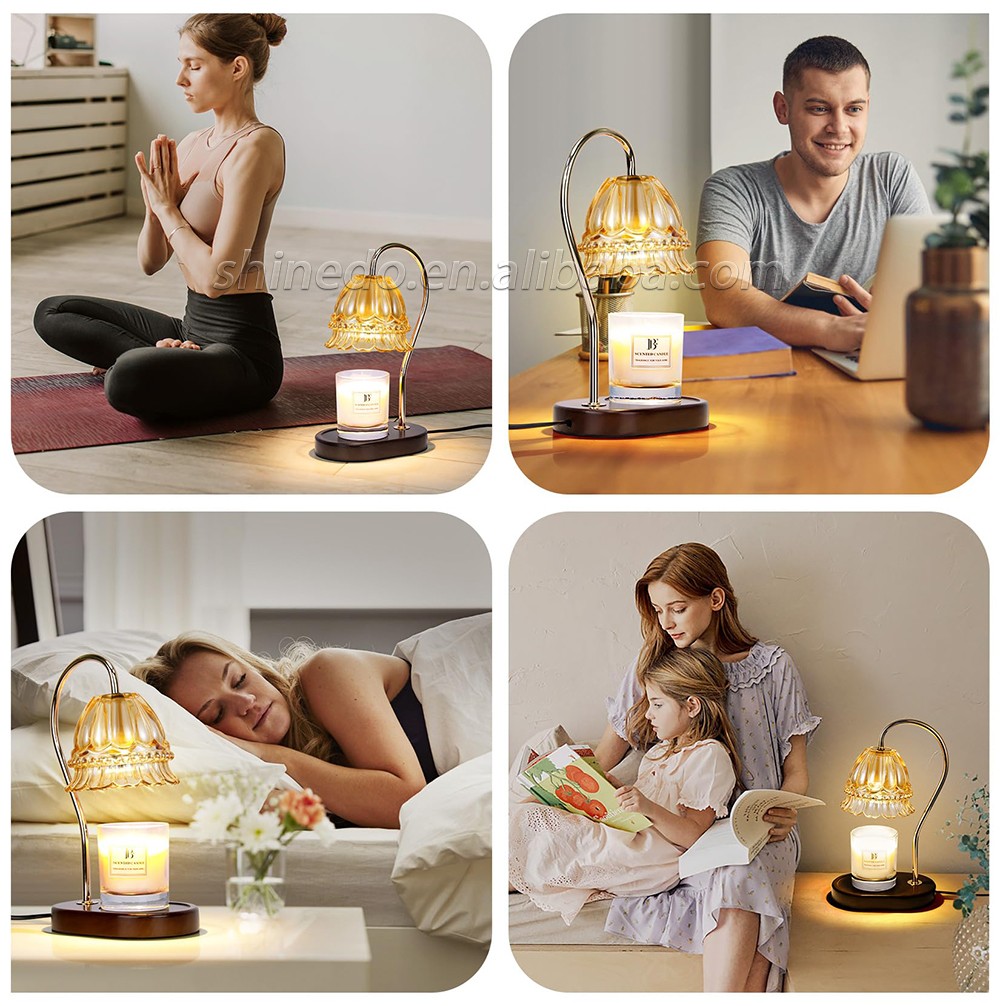 Candle Warmer Lamp Vintage Crystal Candle Wax Warmer Light Warmer for Home Decoration SD-SL1140