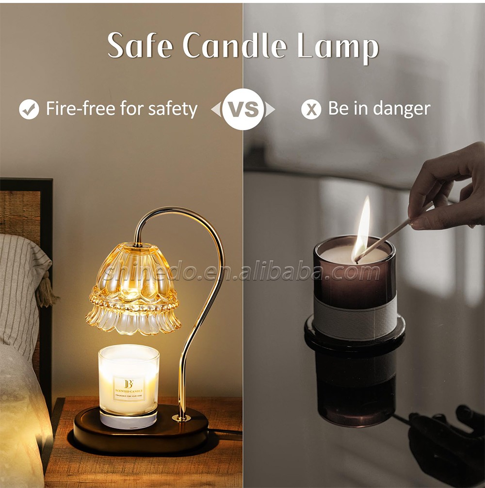 Candle Warmer Lamp Vintage Crystal Candle Wax Warmer Light Warmer for Home Decoration SD-SL1140