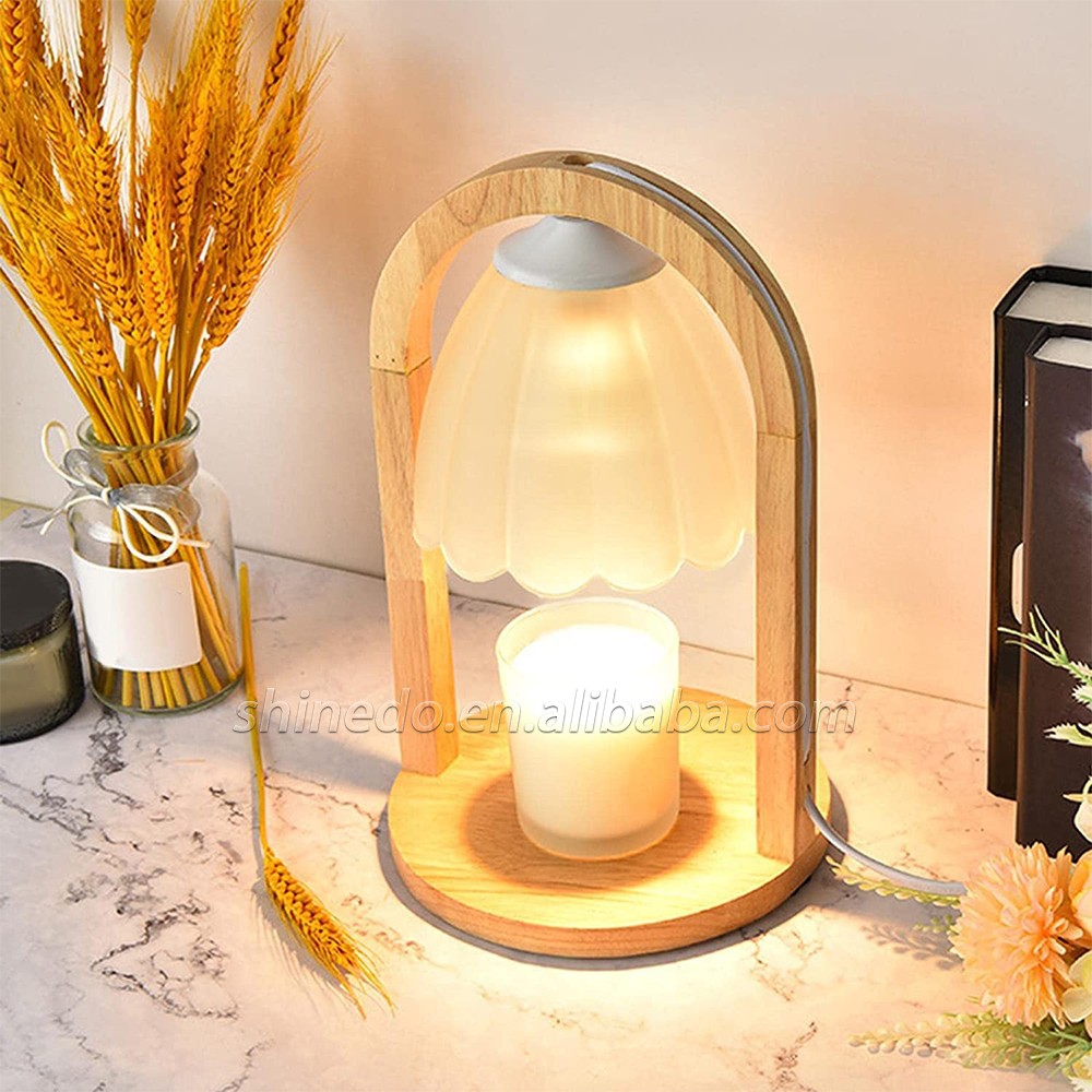 Solid Wood Candle Warmer Lamp Wax Melting Bedside Tables for the Bedroom Aromatherapy Lamp Indoor Decorations Night Light SD-SL1141