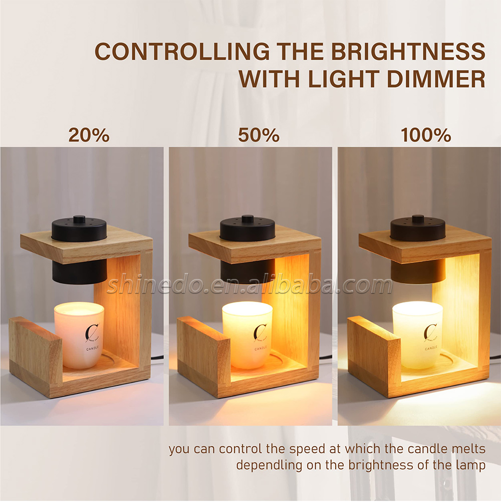 Candle Warmer Lamp Aromatherapy Wax Table Bedroom Wood Nordic Melting Timing Indoor Lighting Lights SD-SL1145