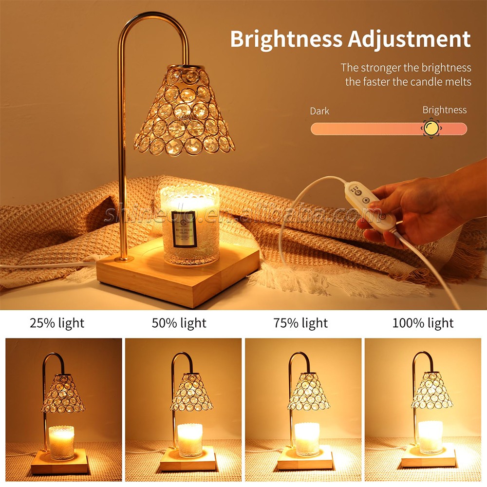 Candle Warmer Lamp Brightness Adjustable Lamp for Candle Large Scented Wax Melts Bedroom Decor Light SD-SL1191