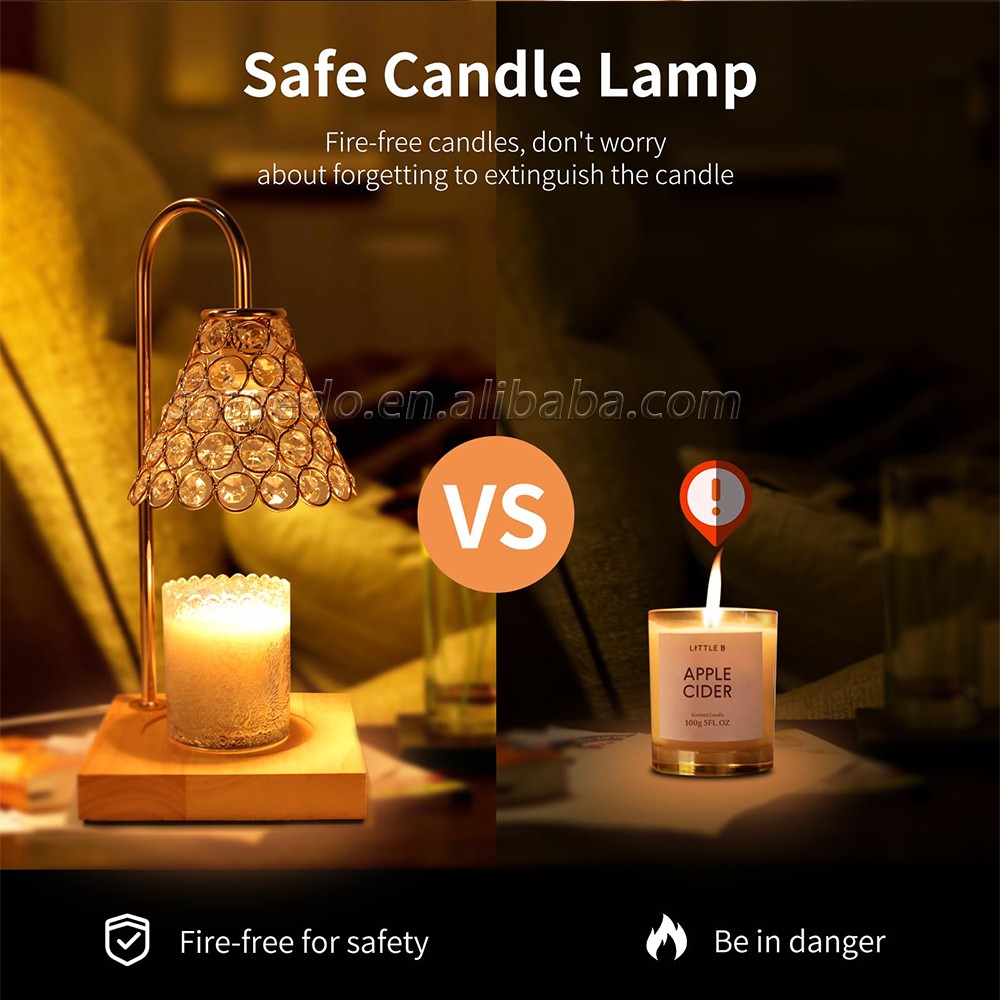 Candle Warmer Lamp Brightness Adjustable Lamp for Candle Large Scented Wax Melts Bedroom Decor Light SD-SL1191