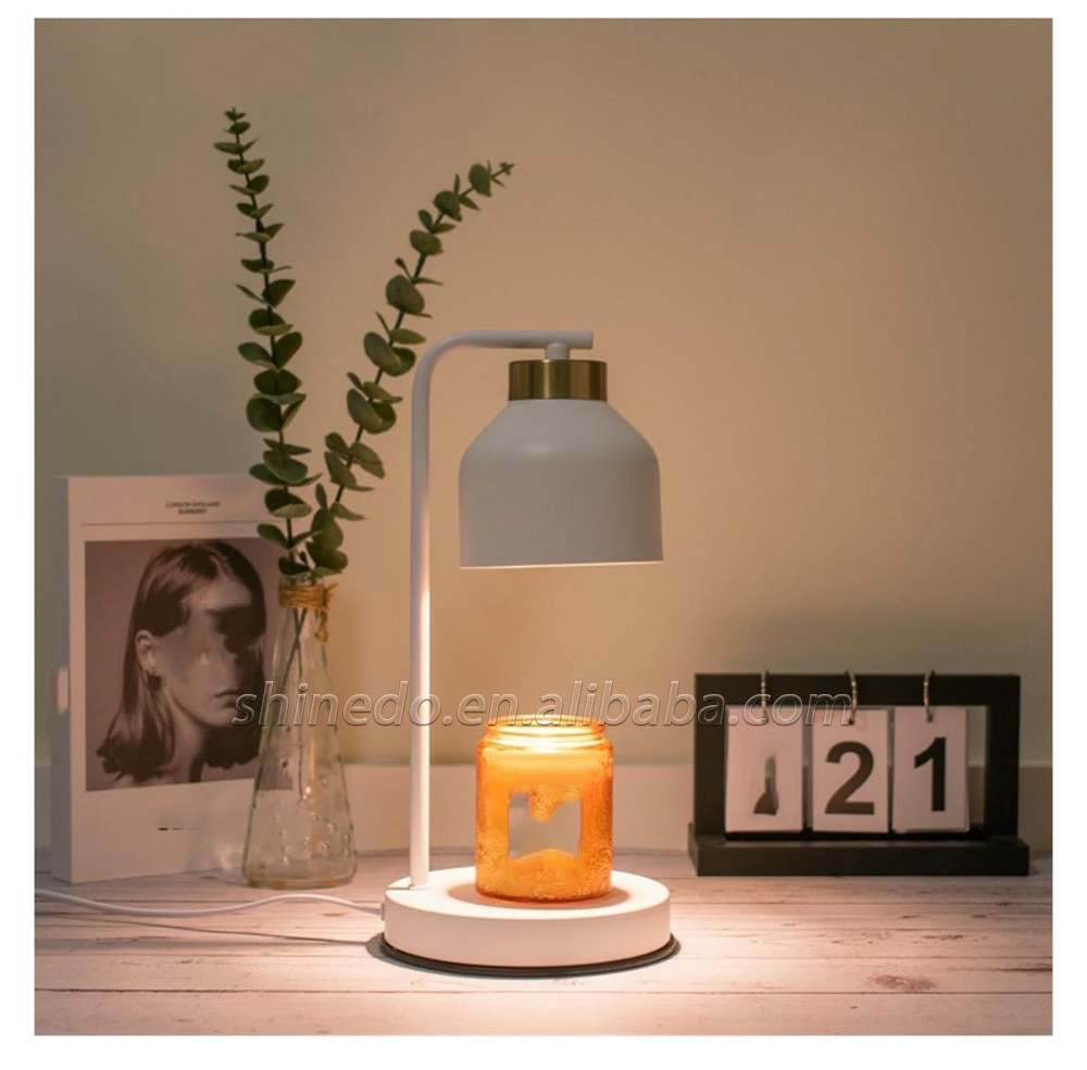 Electric Candle Warming Lamp for Candle Metal Oil Burner Aromatherapy Lamps Christmas Gift Table Lamp For Home Office SD-SL1189