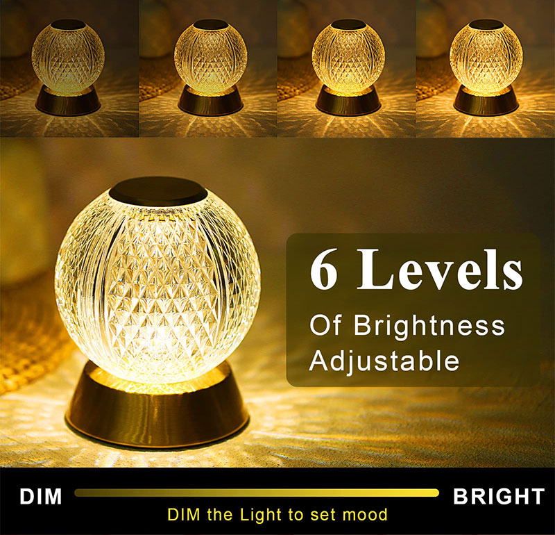 Crystal LED Table Lamps Battery/USB Powered Night Light Bedroom Living Bedside Lighting Fixture Nordic Home Decoration Desk Lamp SD-SR452