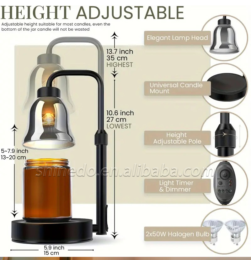Candle Warmer Lamp Bedroom Bedside Aroma Lamps Mood Light Indoor Table lamp Lighting Lights SD-SL1236