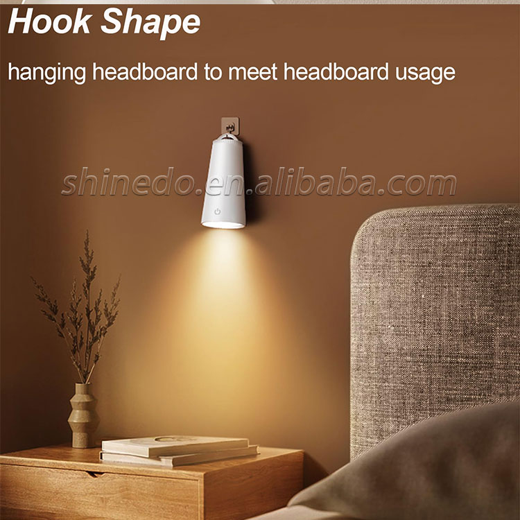 Multifunction Usb Rechargeable Magnetic Sunset Light Detach Flashlight Touch Control Portable Led Cordless Reading Table Lamp