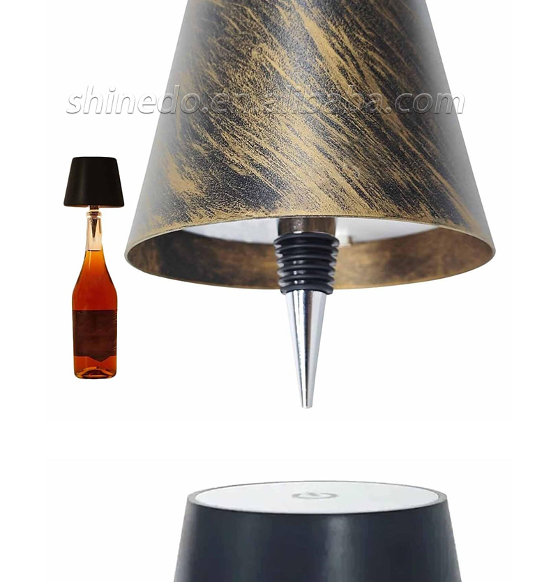 Portable Dimming Bar Night Lamp Rechargeable Led Table Lamp Touch Control Wine Wireless Bottle Lamp SD-SR028