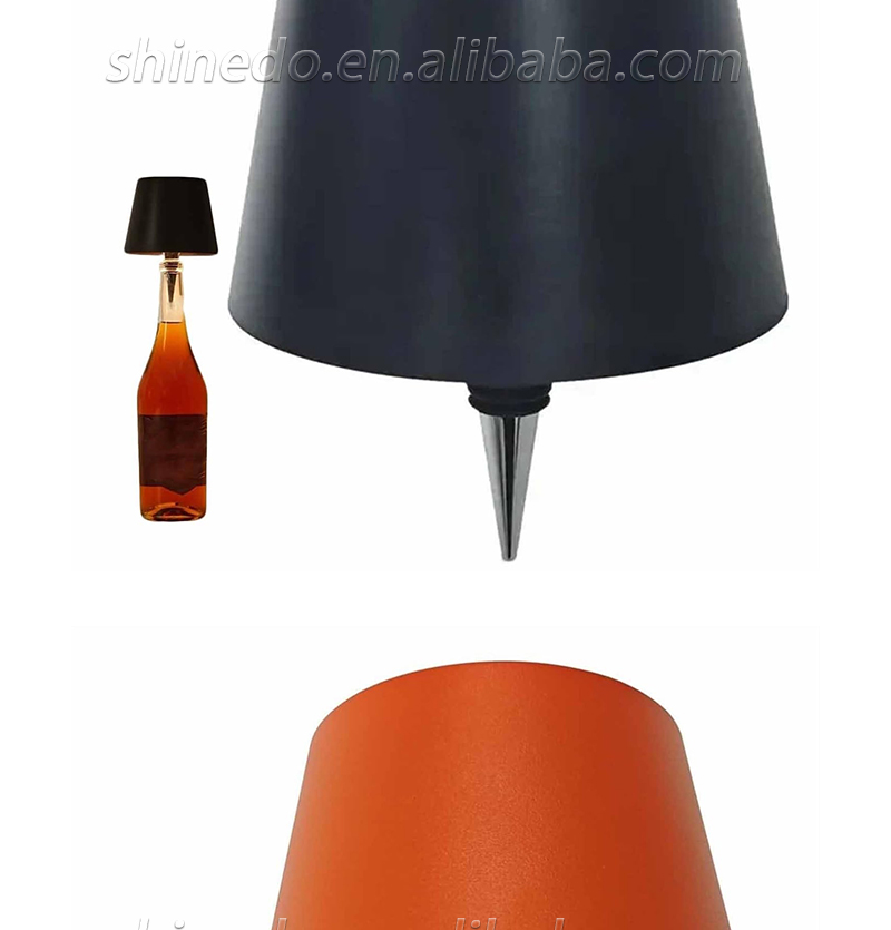 Portable Dimming Bar Night Lamp Rechargeable Led Table Lamp Touch Control Wine Wireless Bottle Lamp SD-SR028