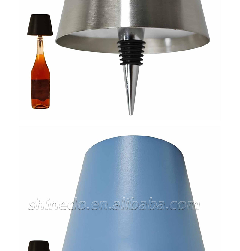 Portable Dimming Bar Night Lamp Rechargeable Led Table Lamp Touch Control Wine Wireless Bottle Lamp SD-SR028