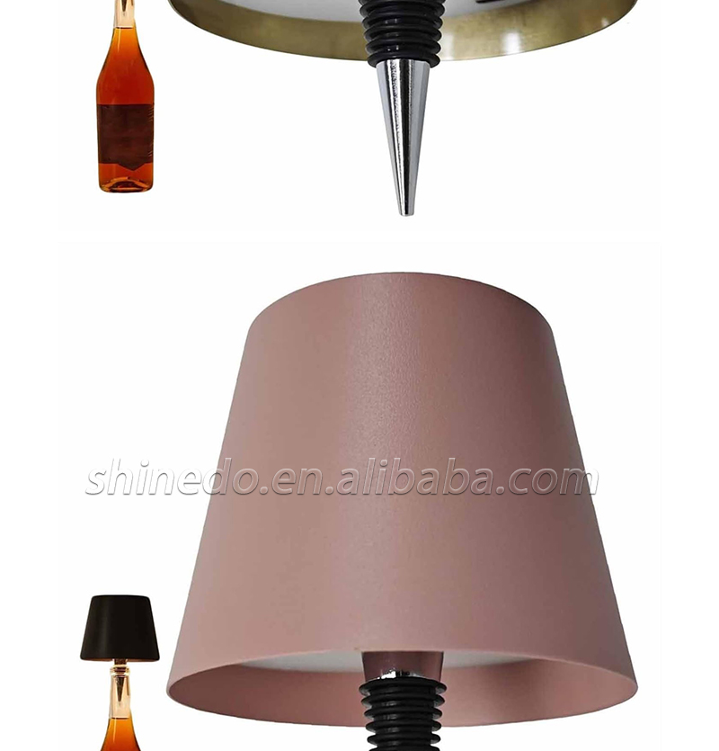 Portable Dimming Bar Night Lamp Rechargeable Led Table Lamp Touch Control Wine Wireless Bottle Lamp SD-SR028