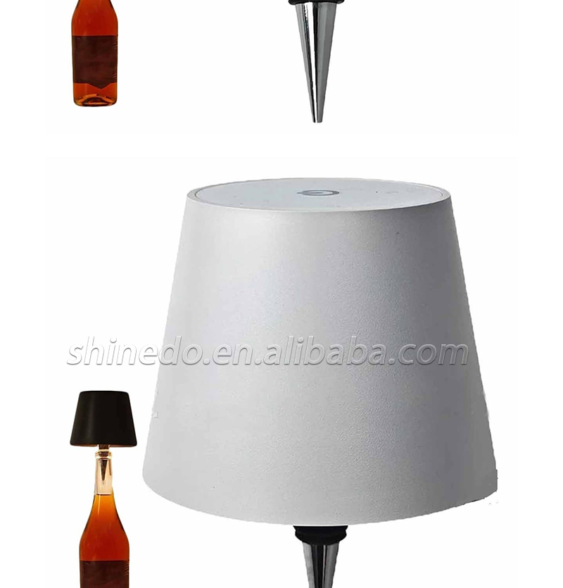 Portable Dimming Bar Night Lamp Rechargeable Led Table Lamp Touch Control Wine Wireless Bottle Lamp SD-SR028