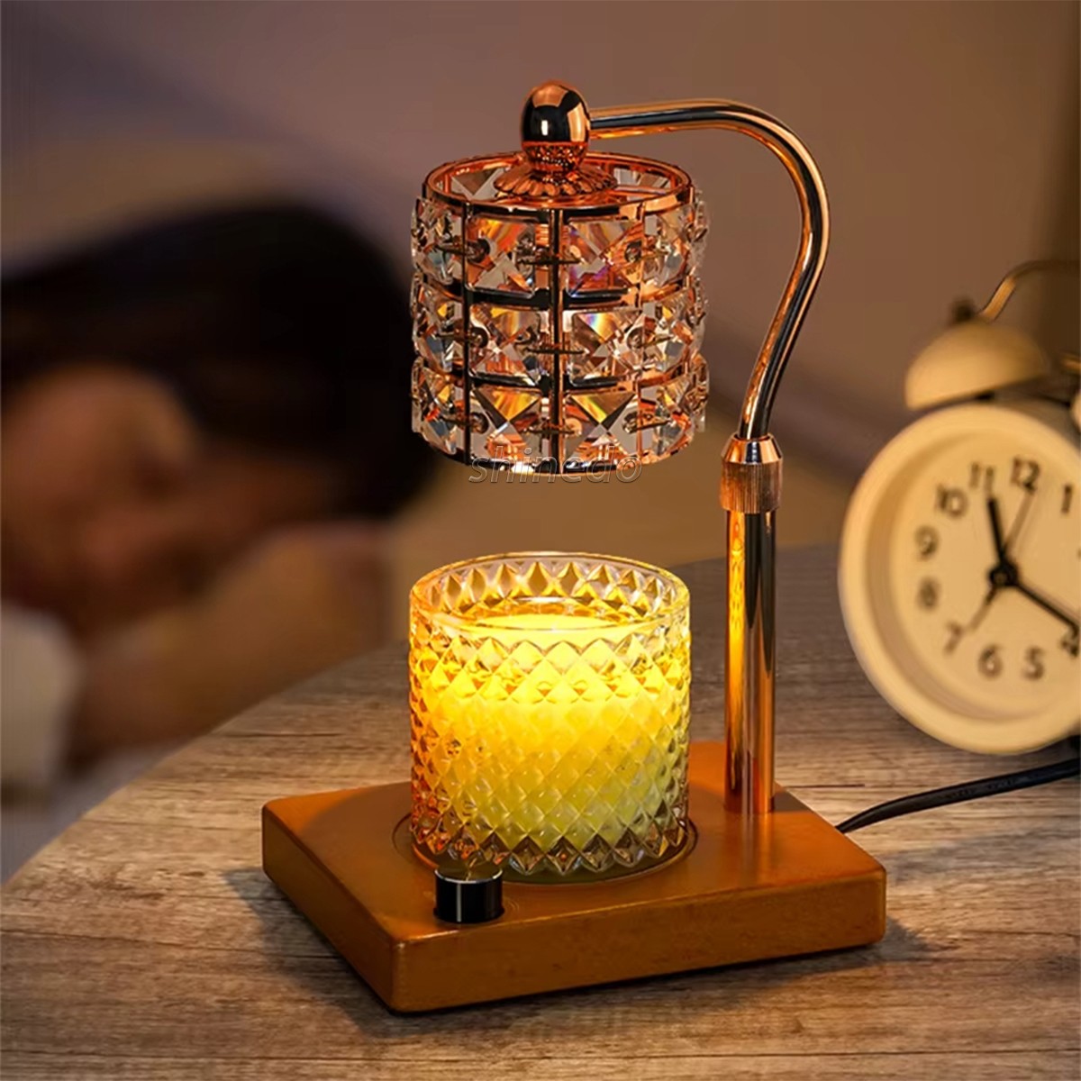 Aromatherapy candle light up and down adjustable lift home aromatherapy light night decorative lighting candle warmer lamp SD-SL1838