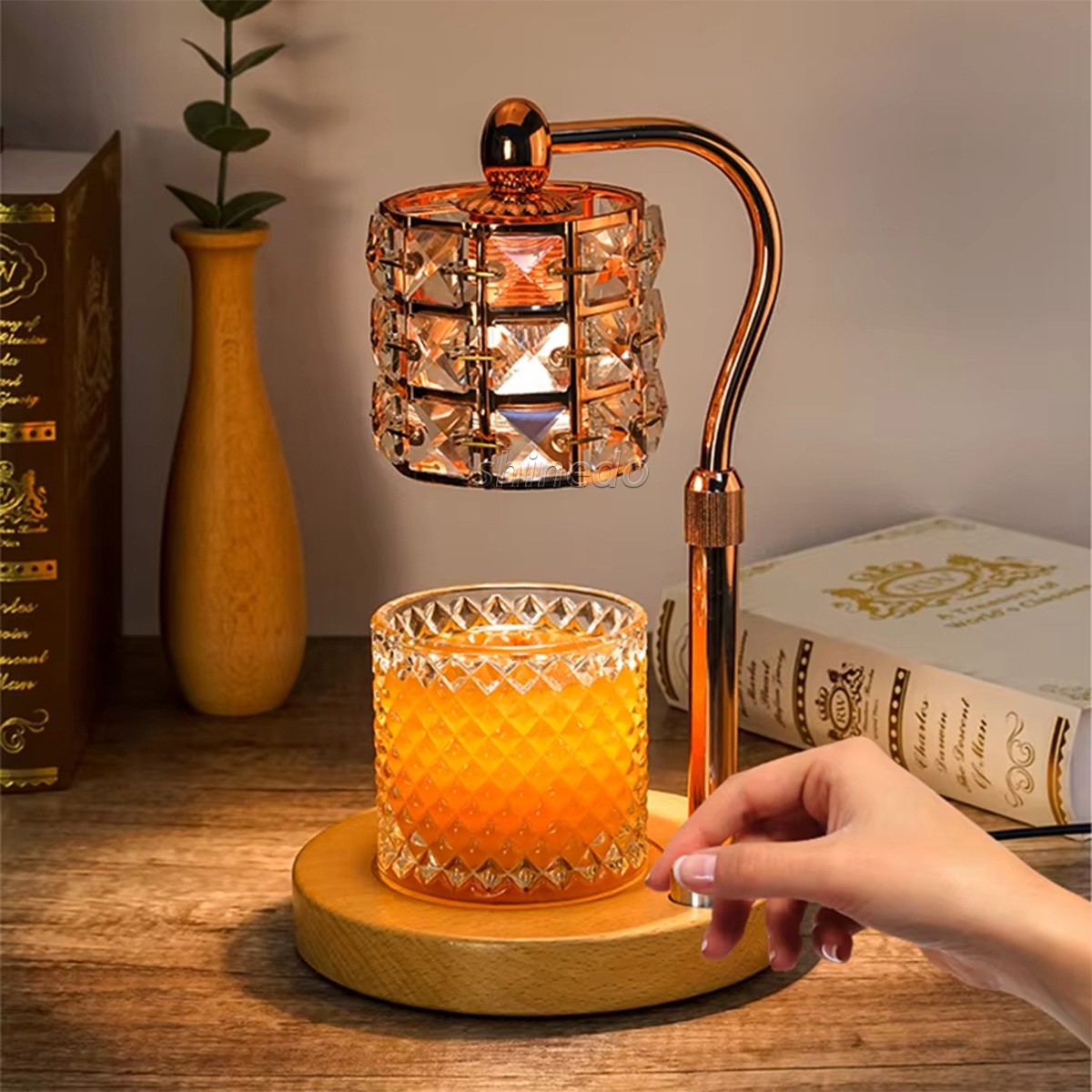 Aromatherapy candle light up and down adjustable lift home aromatherapy light night decorative lighting candle warmer lamp SD-SL1838