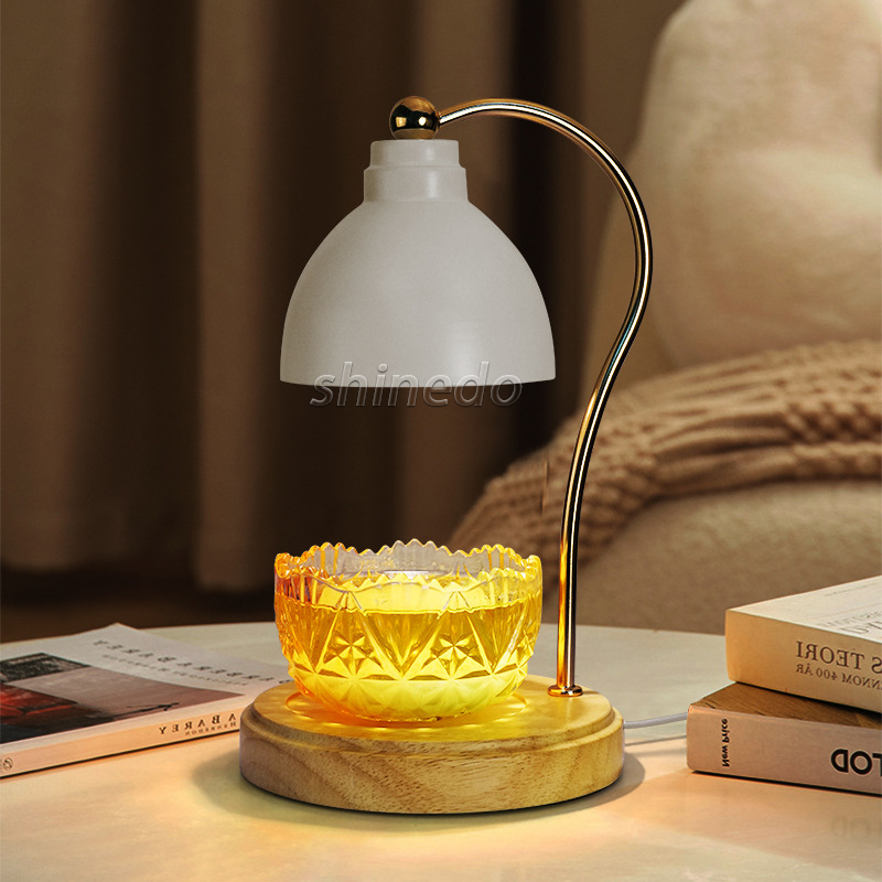 Time dimming diffused aromatherapy candle lamp essential oil melting wax lamp night light candle warmer lamp SD-SL1839