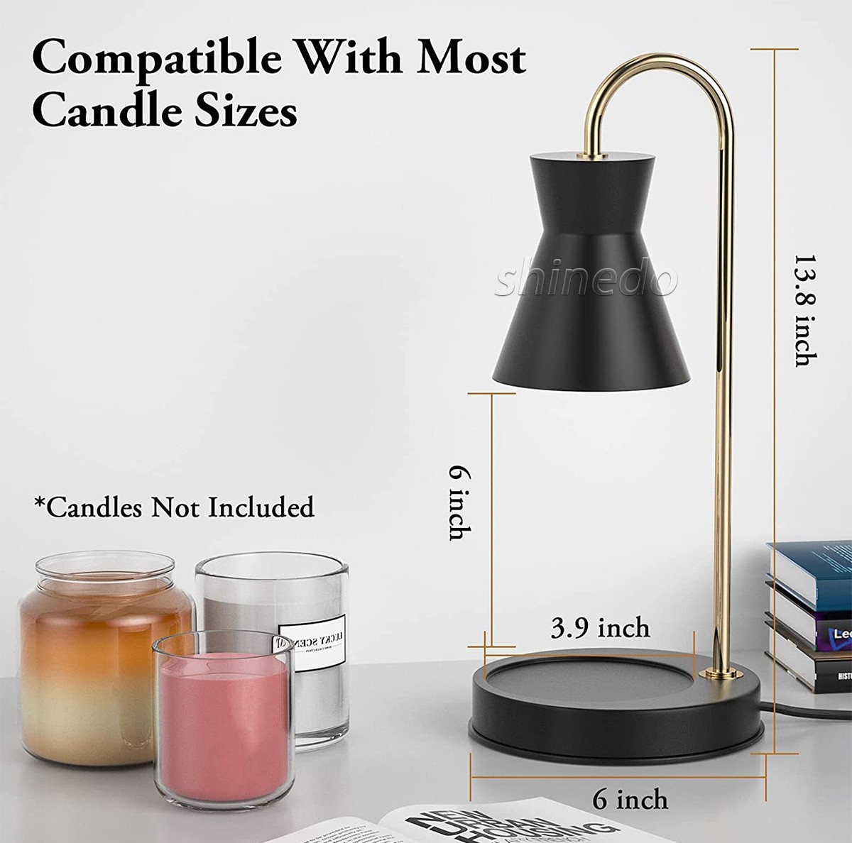 Melt wax lamp indoor creative aromatherapy candle bedroom fragrance light luxury dimming with hand gift candle warmer lamp SD-SL1843