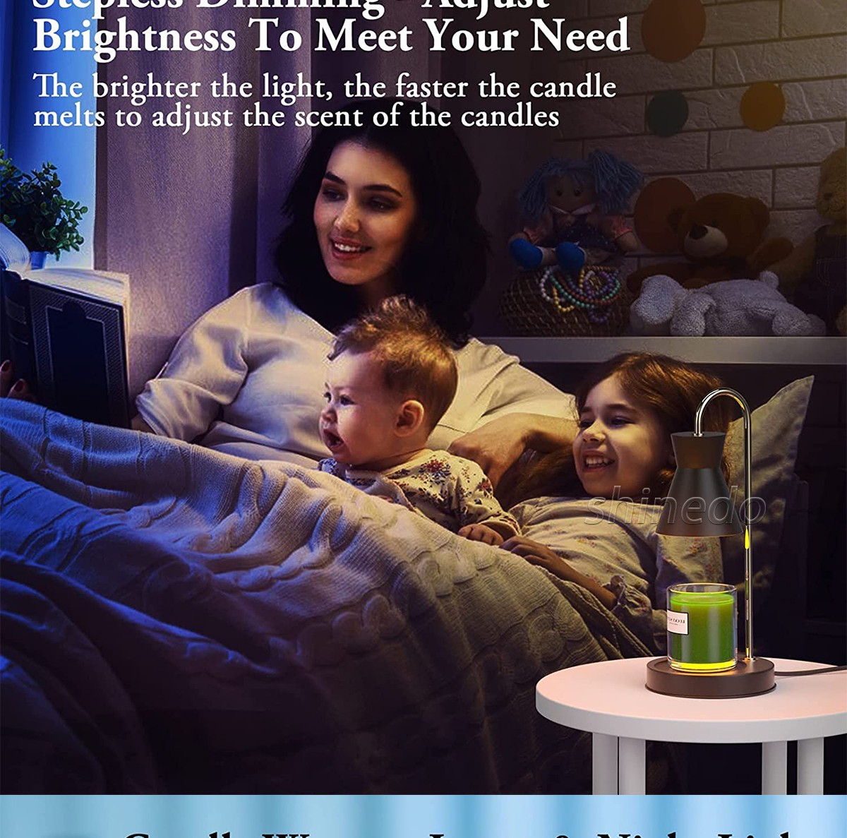 Melt wax lamp indoor creative aromatherapy candle bedroom fragrance light luxury dimming with hand gift candle warmer lamp SD-SL1843