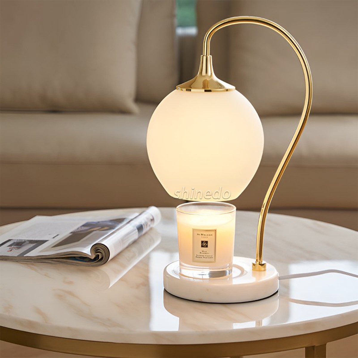 Vintage aromatherapy light Candle Bedroom Room ambiance lamp Bedside lamp Night lighting candle warmer lamp SD-SL1845