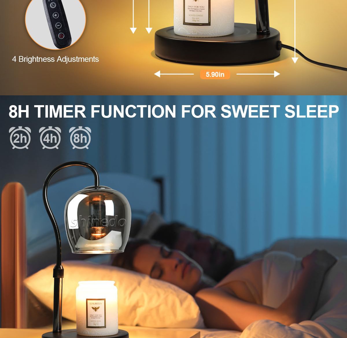 Medieval romantic melt wax aromatherapy lamp bedside bedroom lamp night decorative lighting SD-SL1846