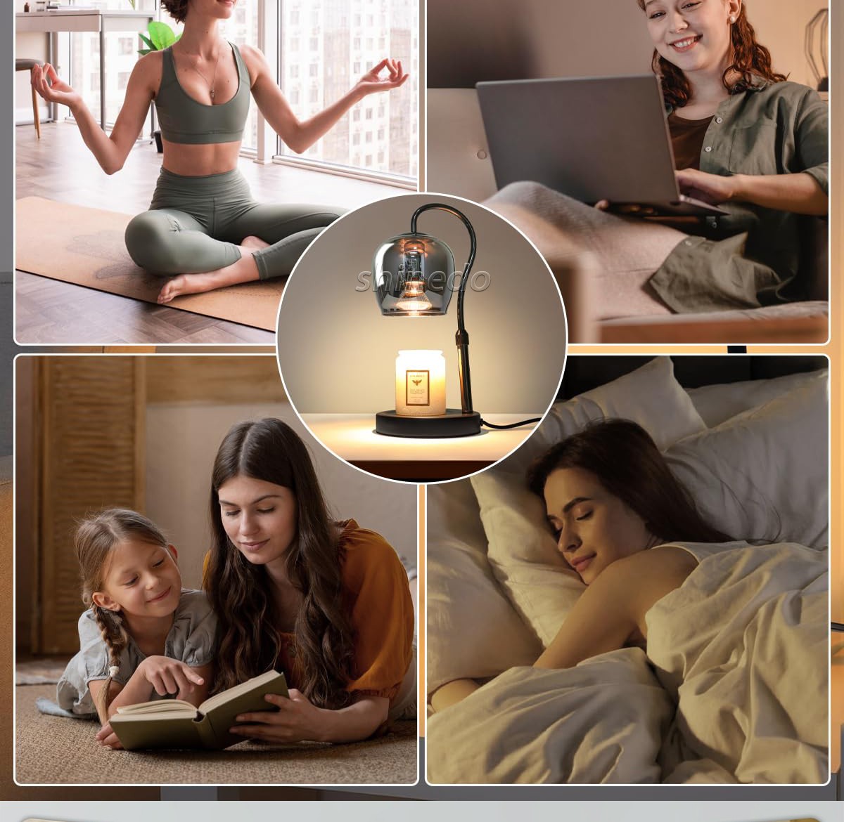 Medieval romantic melt wax aromatherapy lamp bedside bedroom lamp night decorative lighting SD-SL1846