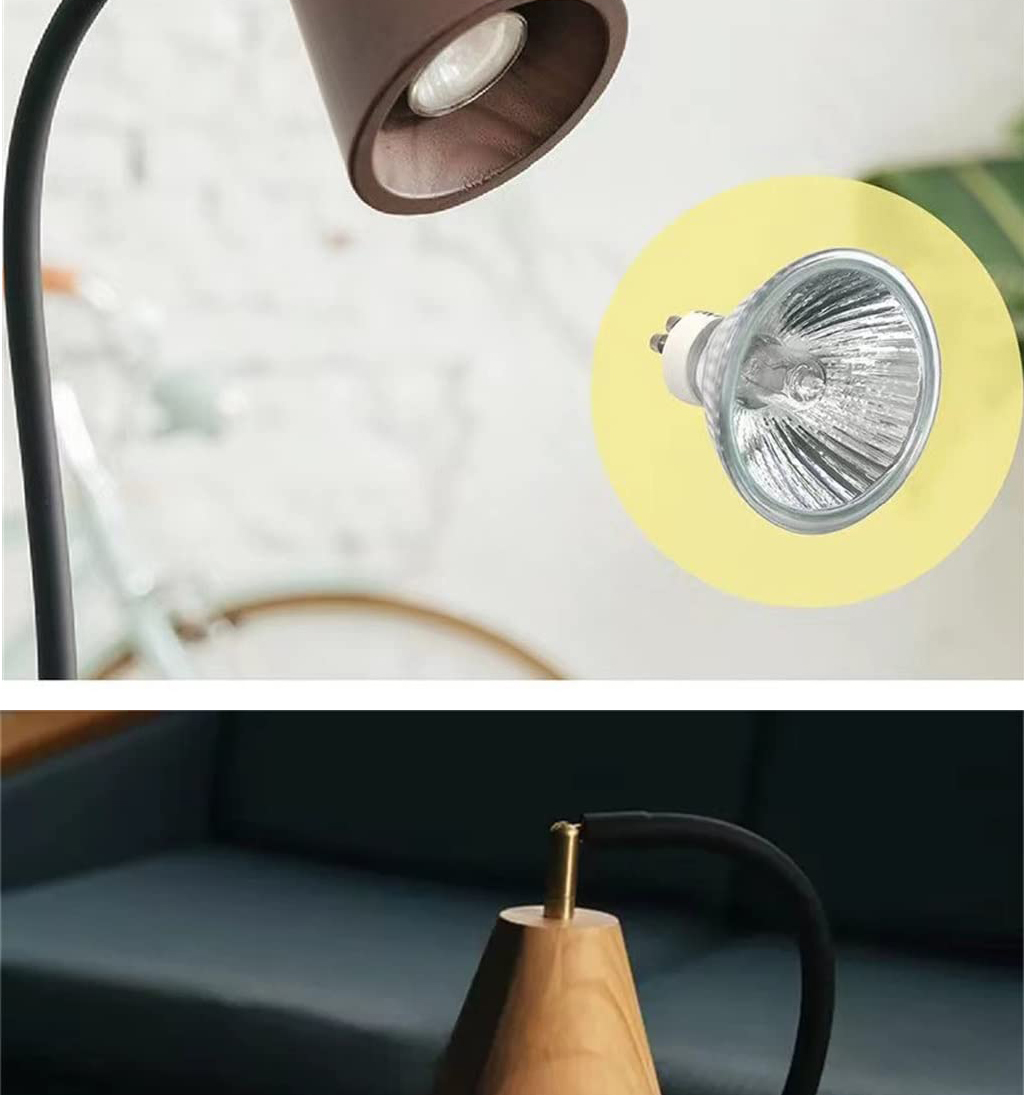 Retro adjustable aromatherapy wax melt lamp Bedroom headboard wooden nightlight candle warmer lamp SD-SL1855